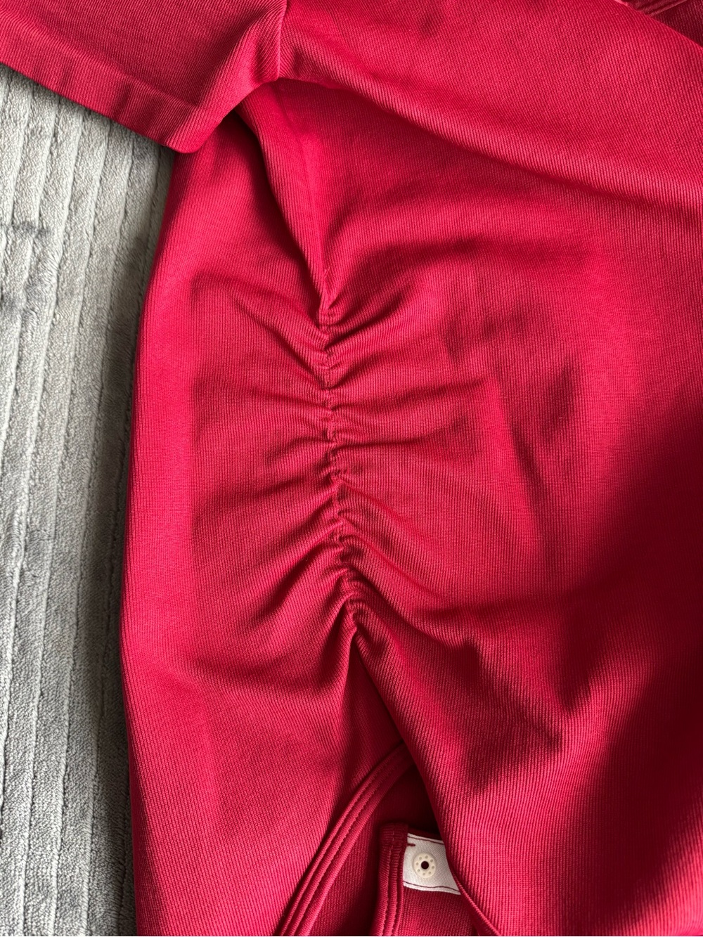 ♥️💋 Ribbed Square-Neck One-Piece Bodysuit Size XL - Picture 7 of 9